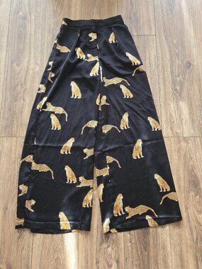 Peach Leopard Print Pants